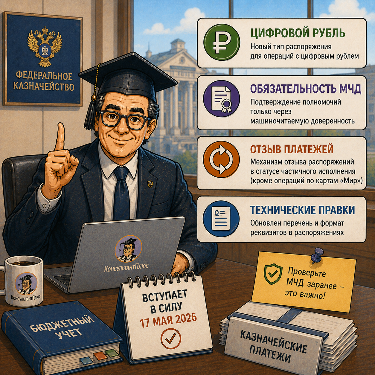 Изменения в системе казначейских платежей